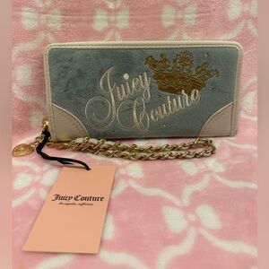 Juicy Couture Gray and Gold Chain Wallet